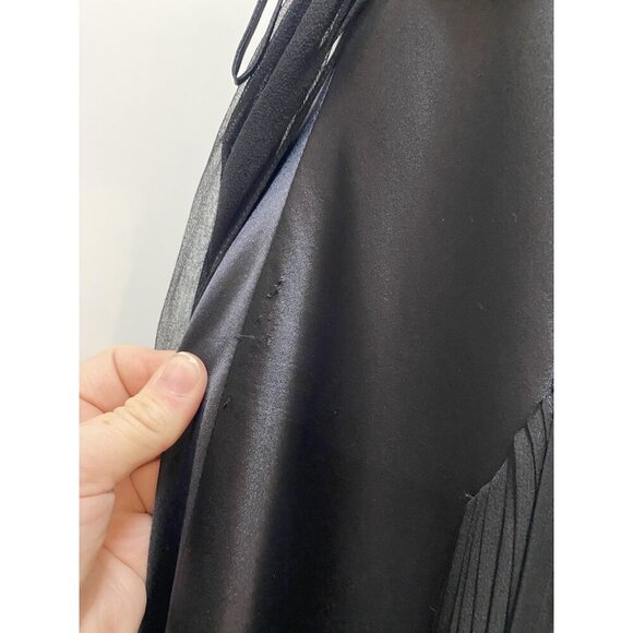 Morrell Maxie Dress Womens Size 12 Black Formal Gown Sleeveless Ring Detail Long - Picture 3 of 5